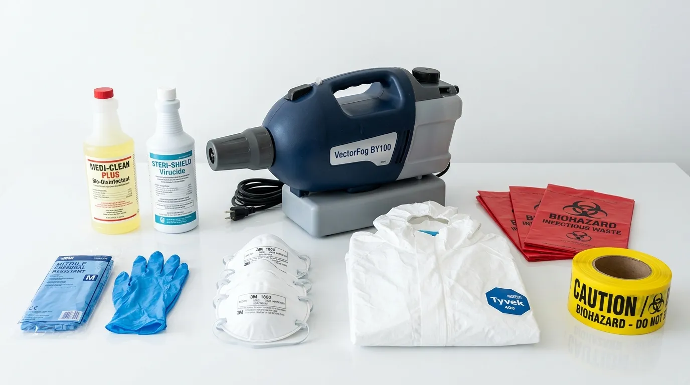 Professional biohazard remediation crew working in West Mifflin